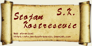 Stojan Kostrešević vizit kartica